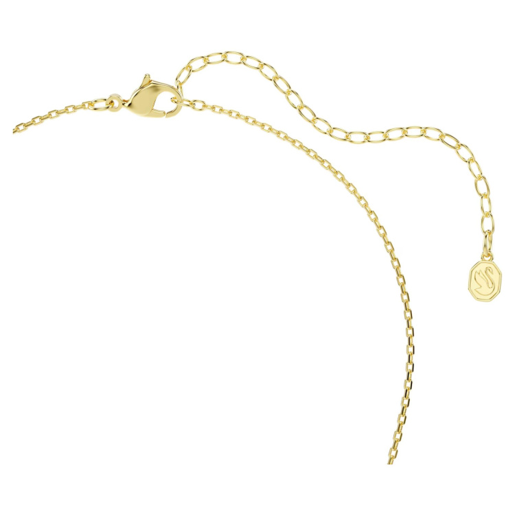 Imber Y pendant Mixed cuts, Multicolored, 18K gold finish